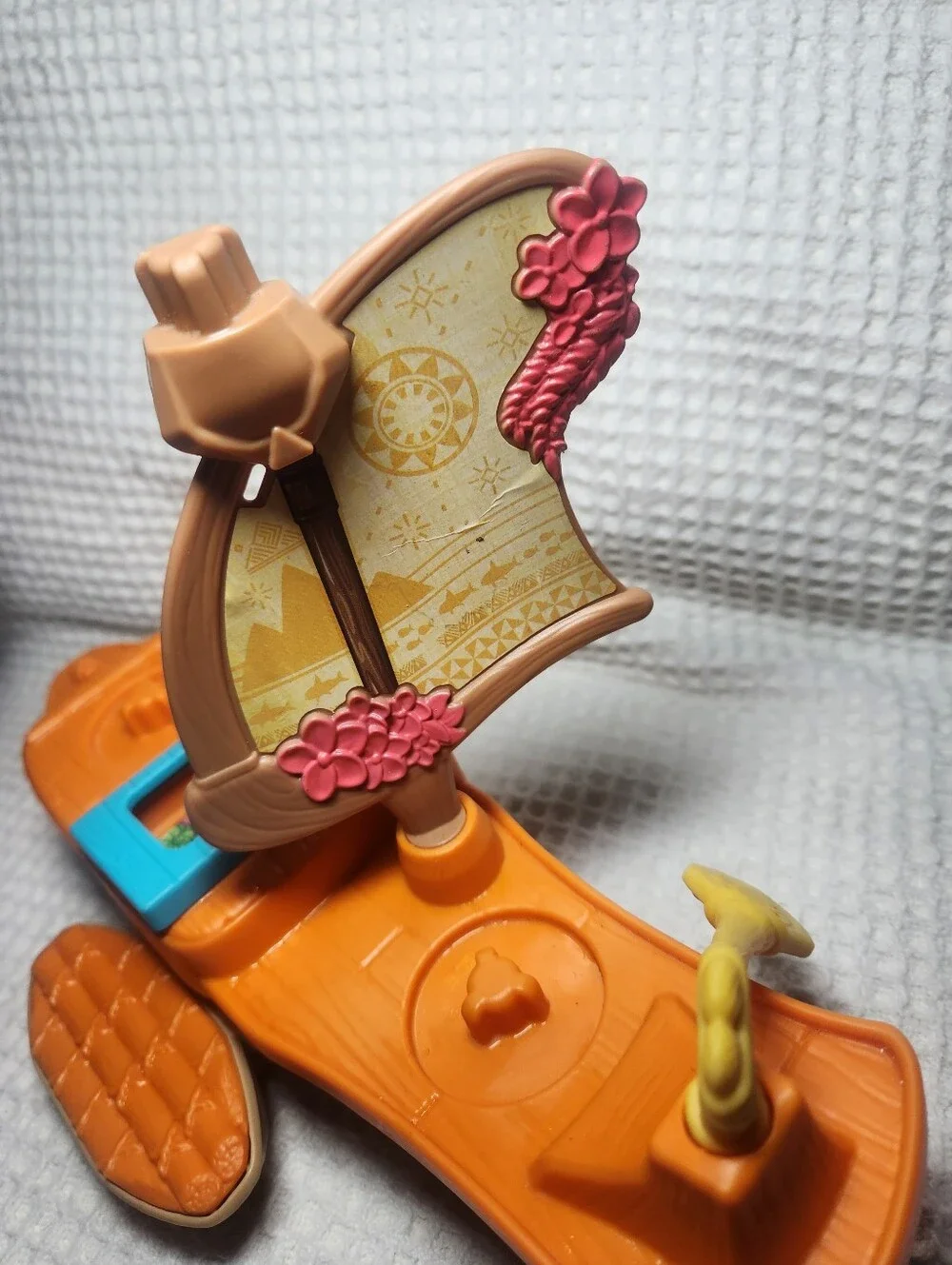 Fisher-Price Little People Moana  Figure And Sailboat Toy with Blue Accents